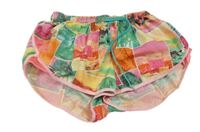 Svetloružová -farebné vzorované športové kraťasy H&M