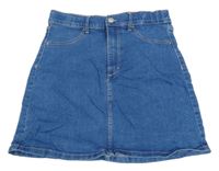 Modrá rifľová sukňa H&M