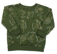 Khaki mikina s dinosaurami Primark