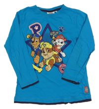 Azurovo-tmavomodré tričko s Paw Patrol Nickelodeon