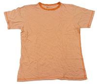 Tmavooranžovo-smotanové pruhované tričko GAP