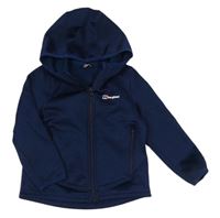 Tmavomodrá vzorovaná thermo bunda s kapucí Berghaus