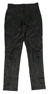 Čierne koženkové legíny PRIMARK
