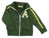 Khaki prepínaci športová mikina s písmenkom a pruhom zn. H&M