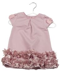 Nové - staroružové šaty s kanýrky z květů a mašľami zn. TED BAKER