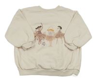 Smotanová oversize mikina s baletkami Next