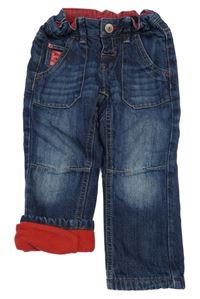 Tmavomodré podšité rifle C&A