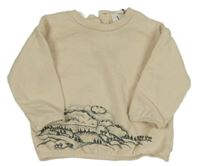 Smotanová mikina s potlačou H&M