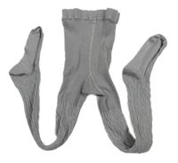 Šedo-stříbrné melírované vzorované žebrované punčocháče Tu