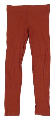 Hrdzavé rebrované legíny M&S