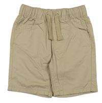 Béžové plátenné kraťasy Topomini