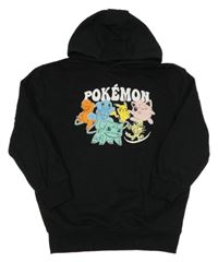 Černá mikina s pokémony a kapucí George