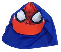 Safírovo-červená Uv čepice Spiderman zn. George