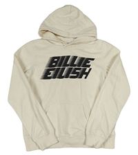 Smetanová mikina s nápisem a kapucí - Billie Eilish H&M
