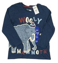 Tmavomodré tričko s mamutem Pep&Co
