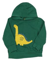 Zelená mikina s dinosaurem a kapucí George