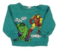 Zelená mikina s Avengers Primark