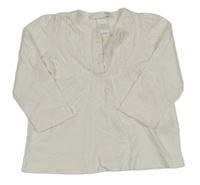 Bílé polo triko s knoflíky H&M