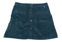 Petrolejová menšestrová sukňa Zara