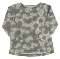 Sivé bodkovaná é tričko