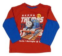 Červeno-modré tričko s Mašinkou Tomášem M&Co.