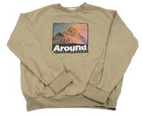 Hnedá mikina s horami H&M