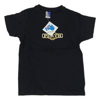 Nové - Čierne tričko s výšivkou