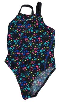 Černé jednodílné plavky s hvězdami Nabaiji