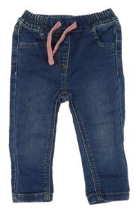 Tmavomodré teplákové rifle Denim Co.