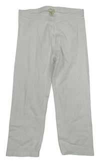 Biele capri legíny H&M