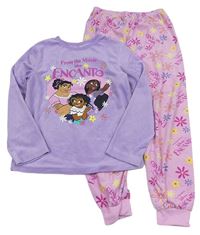 Růžovo-lila plyšové pyžamo - Encanto Disney