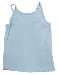 Svetlomodrý rebrovaný crop top George