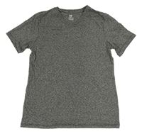 Tmavosivé melírované tričko H&M
