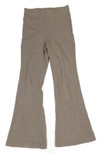 Svetlohnedé flare legíny H&M