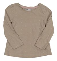 Pudrové bodkovaná é tričko Pep&Co