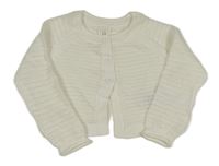 Biele vzorované prepínaci svetrové bolerko GAP