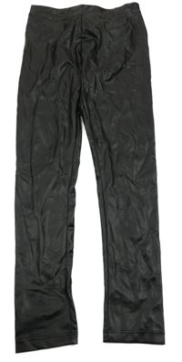 Černé koženkové legíny Zara