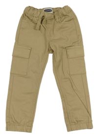 Béžové plátěné kalhoty s kapsami Lily & Dan