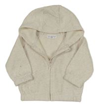 Smotanová melírovaná prepínaci mikina s kapucňou Primark