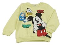 Žltá mikina s Mickeym a Donaldem Primark
