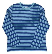 Modré pruhované tričko