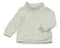 Biela vzorovaná ľahká mikina shein