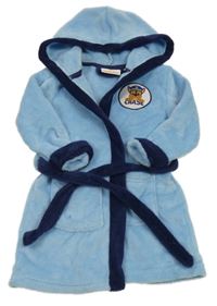 Modro-tmavomodrý chlupatý župan s Tlapkovou patrolou a kapucí Nickelodeon