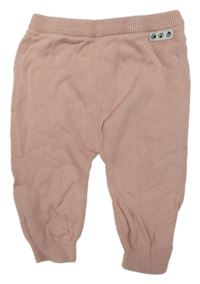 Svetloružové pletené tepláky Nutmeg
