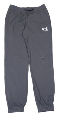 Tmavošedé sportovní tepláky s logem Under Armour