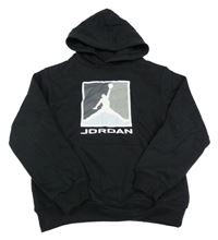 Černá mikina s logem a kapucí Air Jordan