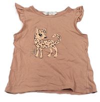 Staroružové tričko s mačkou H&M
