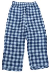 Světlemodro-tmavomodré kostkované pyžamové kalhoty George