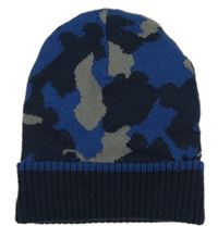Tmavomodro-šedá army čepice X-mail