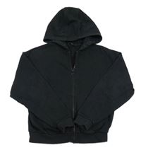 Čierna prepínaci crop mikina s kapucňou George